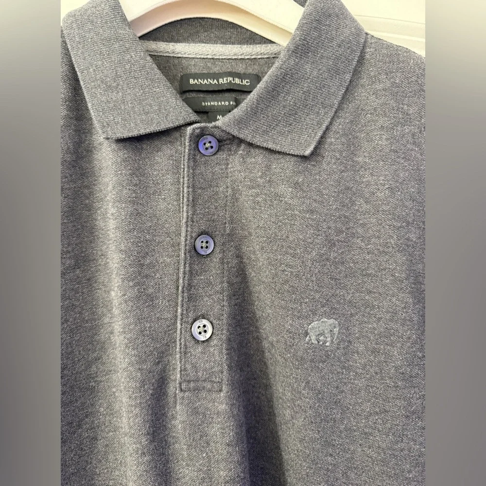 Banana Republic Charcoal Polo Shirt